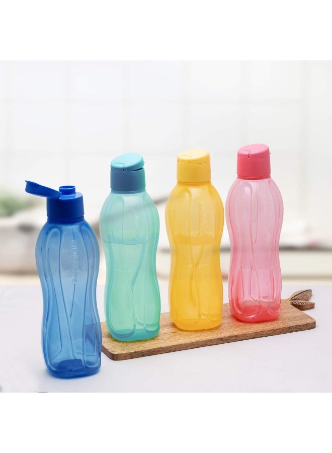 Tupperware Aquasafe 750ml Fliptop Plastic Bottle, 4 Pieces - Image 1