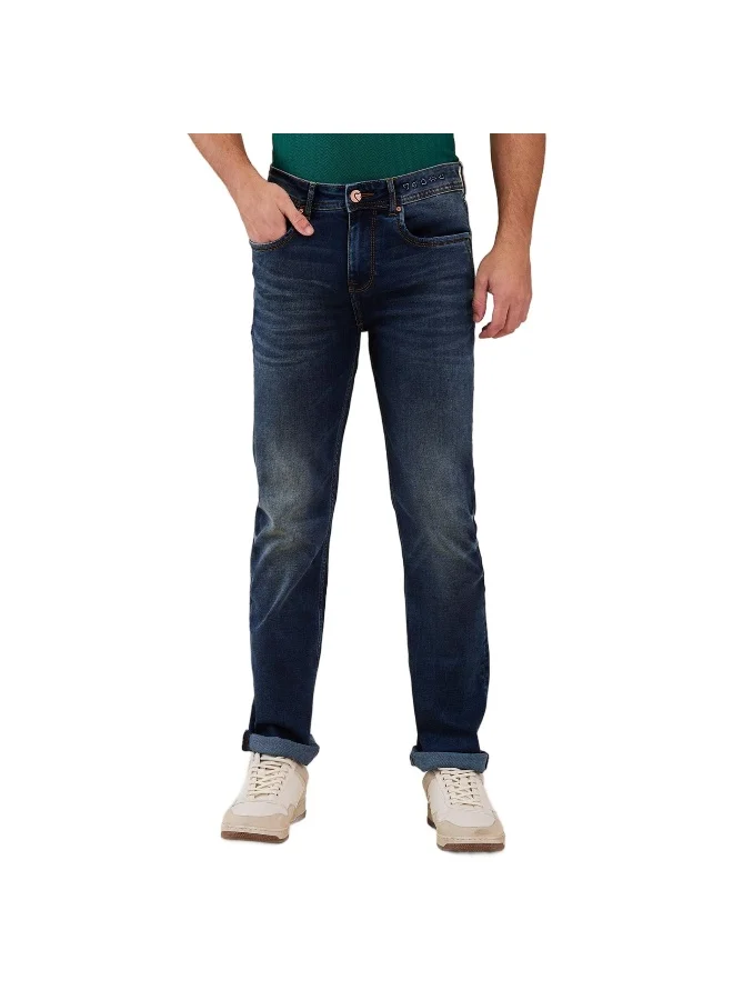 Being Human Mens Mid Tone Straight Fit Denims