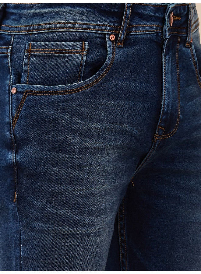 Being Human Mens Mid Tone Straight Fit Denims - Image 4