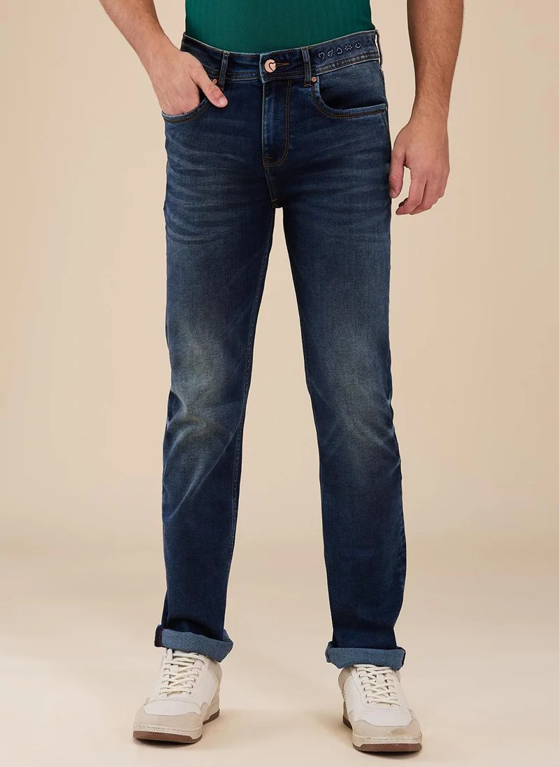 بيينغ هيومان Men Classic Light Fade Stretchable Mid Rise Jeans