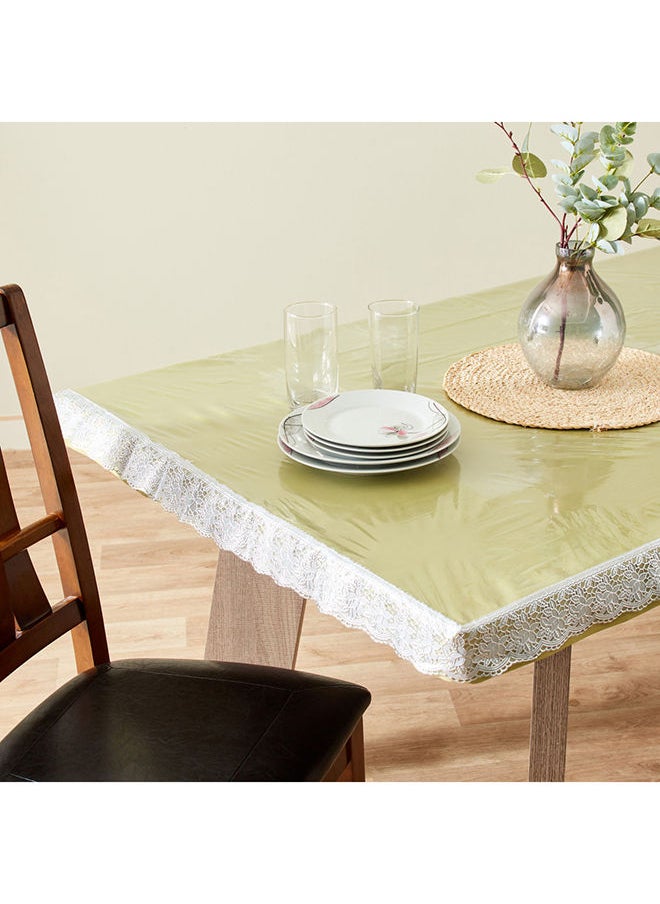 Home Box Crystallo Transparent Table Cover with Lace Border 132 x 178 cm  - Image 4