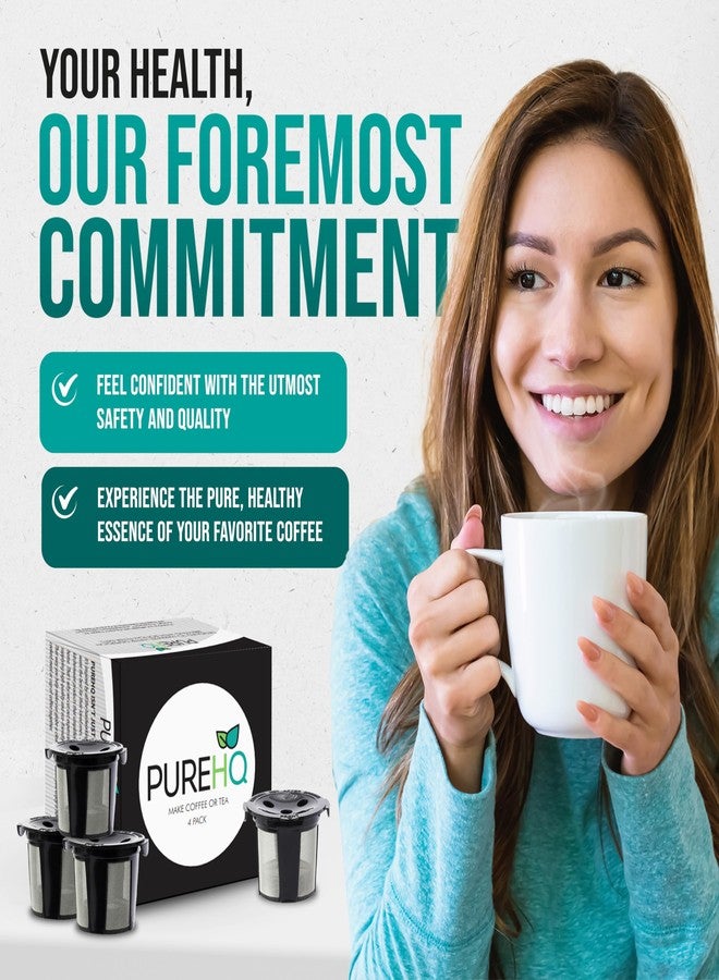 PureHQ Reusable K Cups for Keurig Supreme, K-Supreme Plus and K-Slim by - Refillable Kcup for Keurig Supreme Coffee Maker - MultiStream Coffee Pods Filter - 4 Pack - Image 5