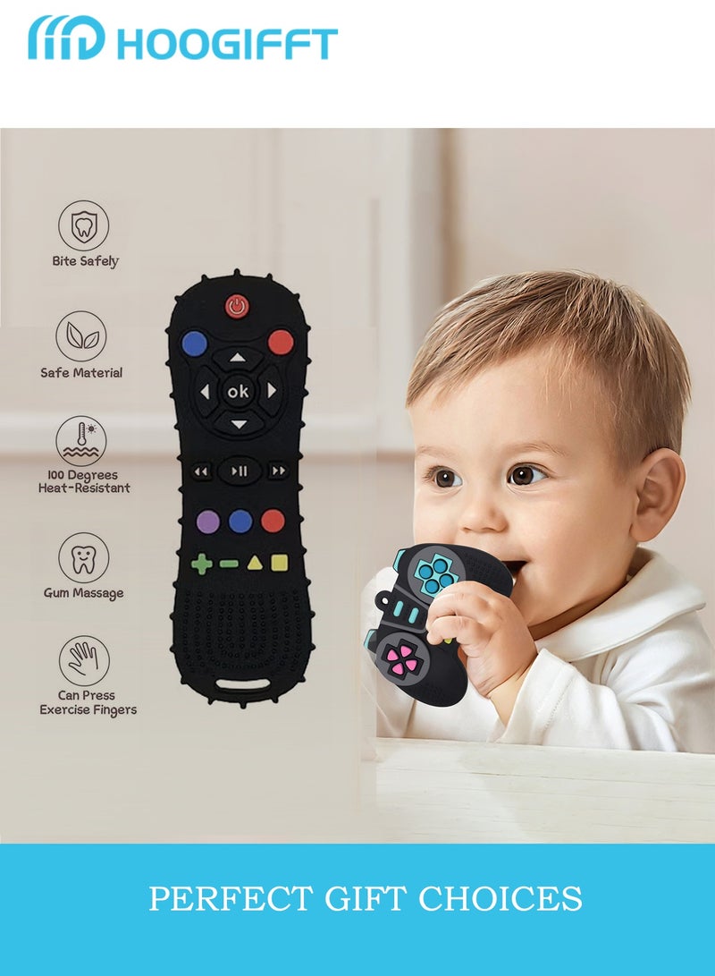 HOOGIFFT Baby Teether Toy, Chew Toy, TV Remote Control and Game Remote Controller Shape, Teething Relief Baby Toy For Infants - Image 4