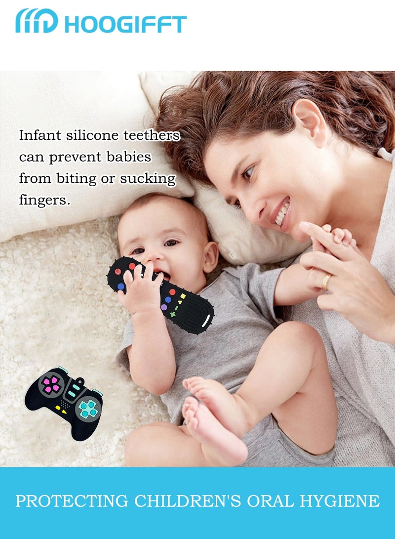 HOOGIFFT Baby Teether Toy, Chew Toy, TV Remote Control and Game Remote Controller Shape, Teething Relief Baby Toy For Infants - Image 2