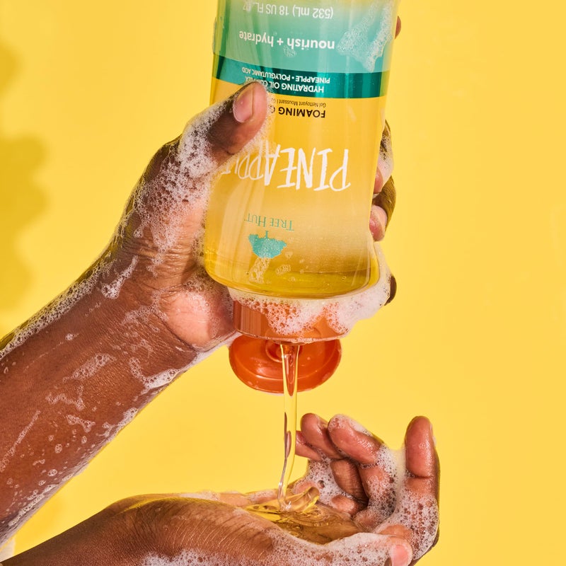 Tree Hut Pineapple Foaming Gel Wash, Hydrating & Moisturizing Body Wash with Shea Butter & Nourishing Essential Oils, Daily Cleanser for Soft Smooth Skin, 18 fl oz - Image 5