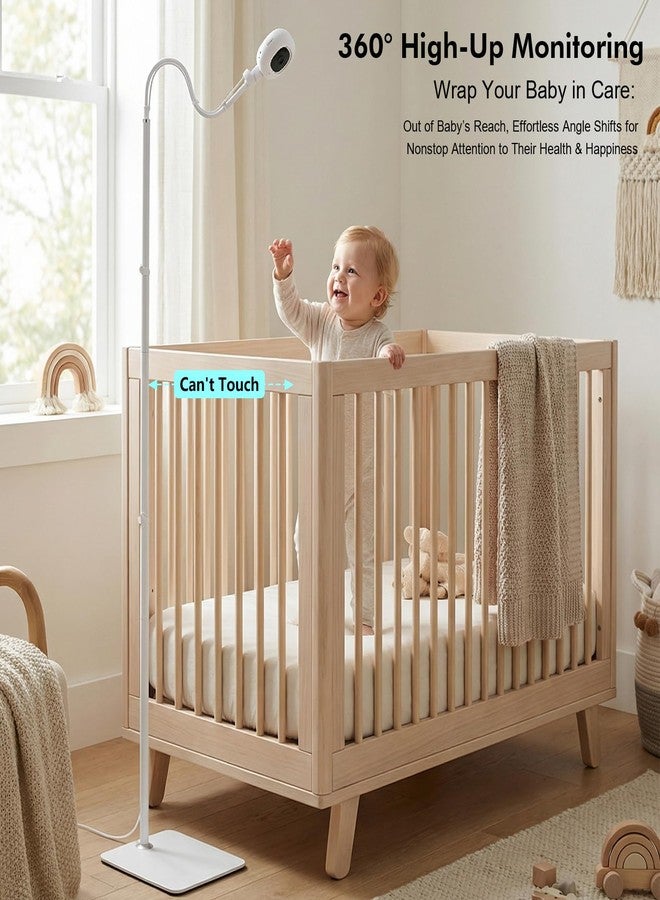 wochel Upgraded Floor Stand for Nanit Pro Baby Monitor, Full Enclosure Cover Nanit Stand with Adjustable Height, Heavy-Duty Baby Monitor Stand No Tools or Wall Damage (Camera not Included) - Image 2