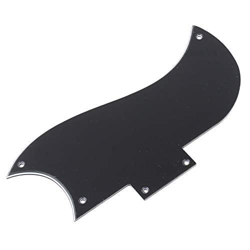Homeswitch Pickguard for SG 3-ply Black 2-Humbucking 5 Holes Guitar Pickguard - Image 4