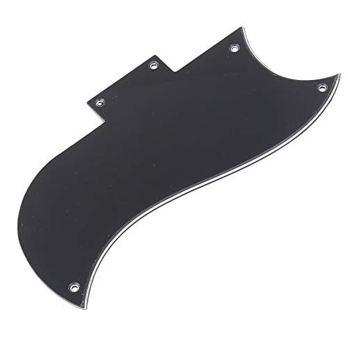 Homeswitch Pickguard for SG 3-ply Black 2-Humbucking 5 Holes Guitar Pickguard - Image 3
