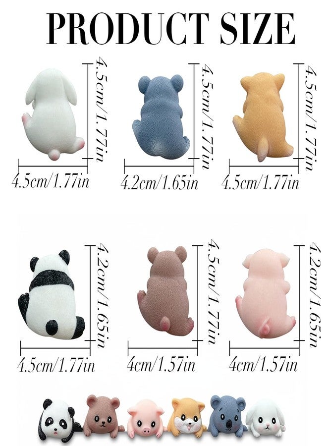 Suny Smiling 6Pcs Cute Animal Screen Buddy Monitor Decor - 3D Resin Computer Monitor Decorations/PC Decor for Desk Car Dashboard Home Office Decoration - Image 2