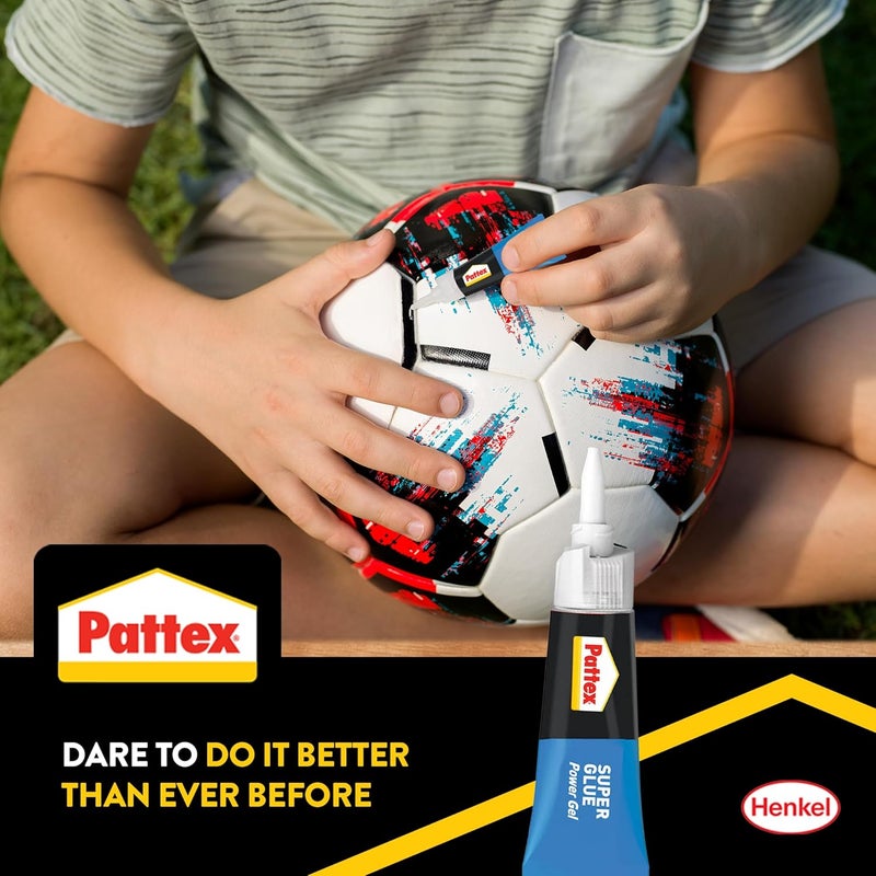 Pattex Super Glue Power Gel, Strong All Purpose Adhesive for Flexible Materials, Easy to Use Clear Glue, White 1x3g 2751609 - Image 4