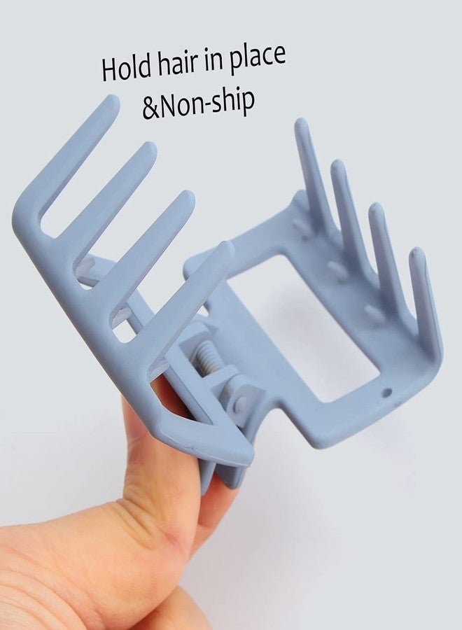 EPARTY مجموعة مشابك شعر إي بارتي - 4 قطع، مشابك شعر للشعر الخفيف، مشابك شعر صغيرة، مشابك شعر مربعة، مشابك شعر على شكل فراشة، مشابك شعر للنساء - Image 4