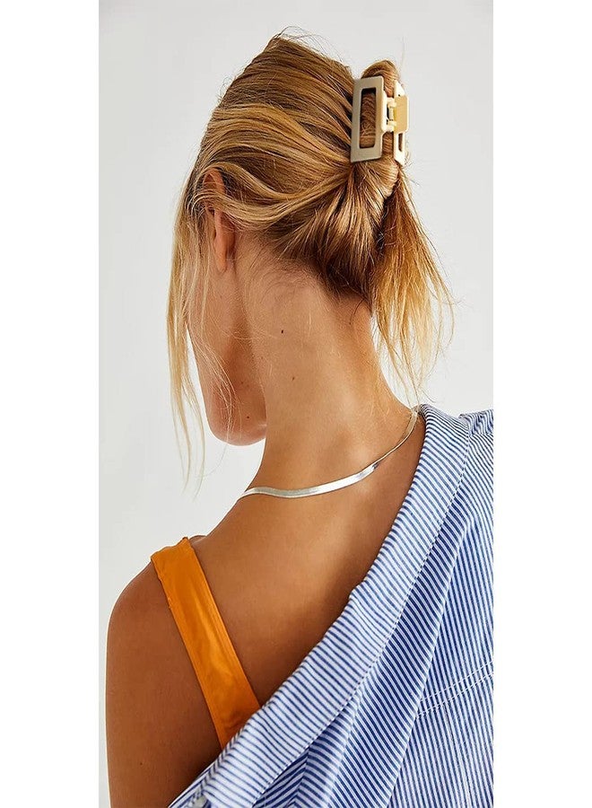 EPARTY مجموعة مشابك شعر إي بارتي - 4 قطع، مشابك شعر للشعر الخفيف، مشابك شعر صغيرة، مشابك شعر مربعة، مشابك شعر على شكل فراشة، مشابك شعر للنساء - Image 2