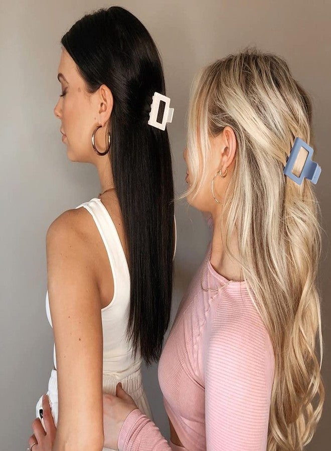 EPARTY مجموعة مشابك شعر إي بارتي - 4 قطع، مشابك شعر للشعر الخفيف، مشابك شعر صغيرة، مشابك شعر مربعة، مشابك شعر على شكل فراشة، مشابك شعر للنساء - Image 3