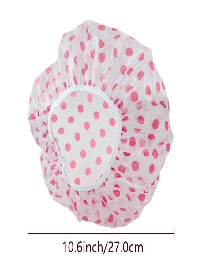 TROFFLLY 3PCS Shower Caps Disposable and Reusable Waterproof Caps for Women - Waterproof and Convenient for Travel (MIX COLOUR) - Image 3