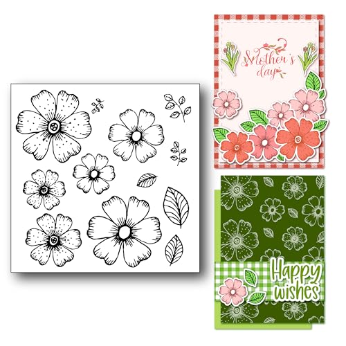 Arrietty DIY Flowers Leaves Stamp Rubber Clear Stamp/Seal Scrapbook Decorative Card Making Clear Stamps - Image 1