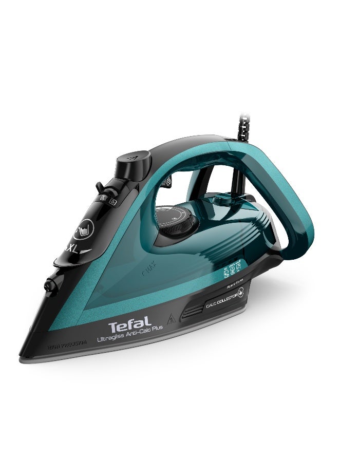 TEFAL Ultragliss Plus Steam Iron | 2800 W | 50 g/Minute Cont. Steam Output | 260 g/Minute Steam Burst | Exceptional Glide | Safety Auto-Off | Made in France | 2 Years Warranty | FV6848G0 270 ml 2800 kW FV6848G0 Black Glama / Maldives Metal