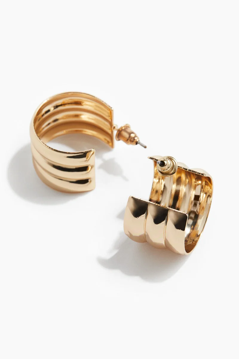 H&M Fluted hoop earrings
