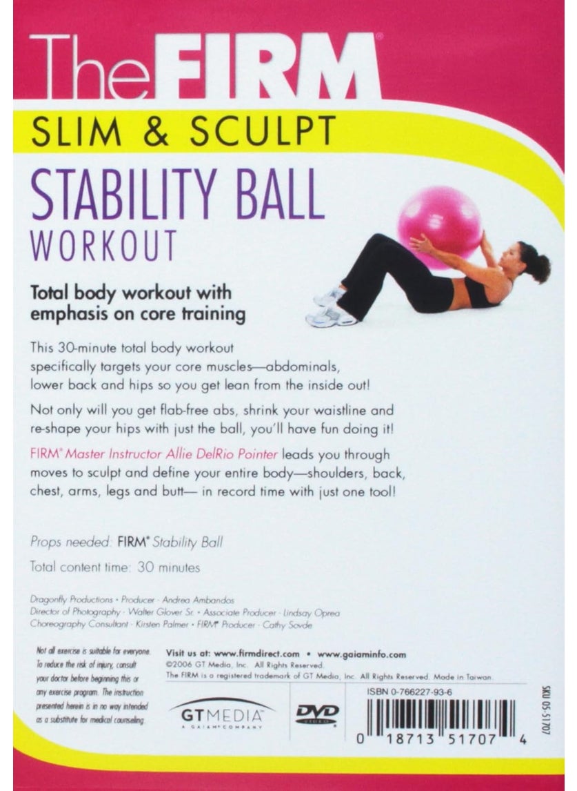Gaiam The Firm Slim  Sculpt Stability Ball Workout  - Image 2