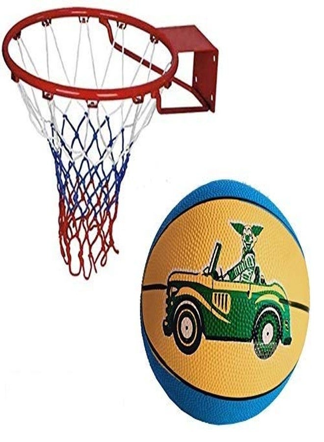 غريفين شبكة كرة سلة GRIFFIN مع حلقة وكرة سلة مقاس 3 للاستخدام المنزلي - Image 1