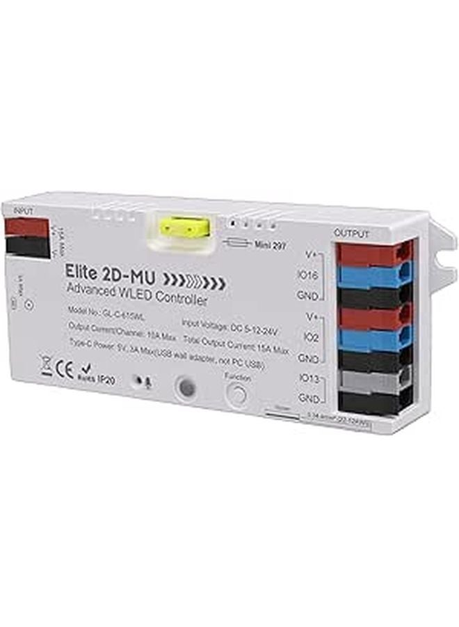 وحدة تحكم شريط LED RGB القابلة للعنونة مزامنة الموسيقى 20A 5A 100 تأثير ديناميكي لـ WS2812 SK6812 WS2815 - Image 1