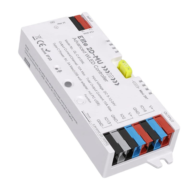 وحدة تحكم شريط LED RGB القابلة للعنونة مزامنة الموسيقى 20A 5A 100 تأثير ديناميكي لـ WS2812 SK6812 WS2815 - Image 3