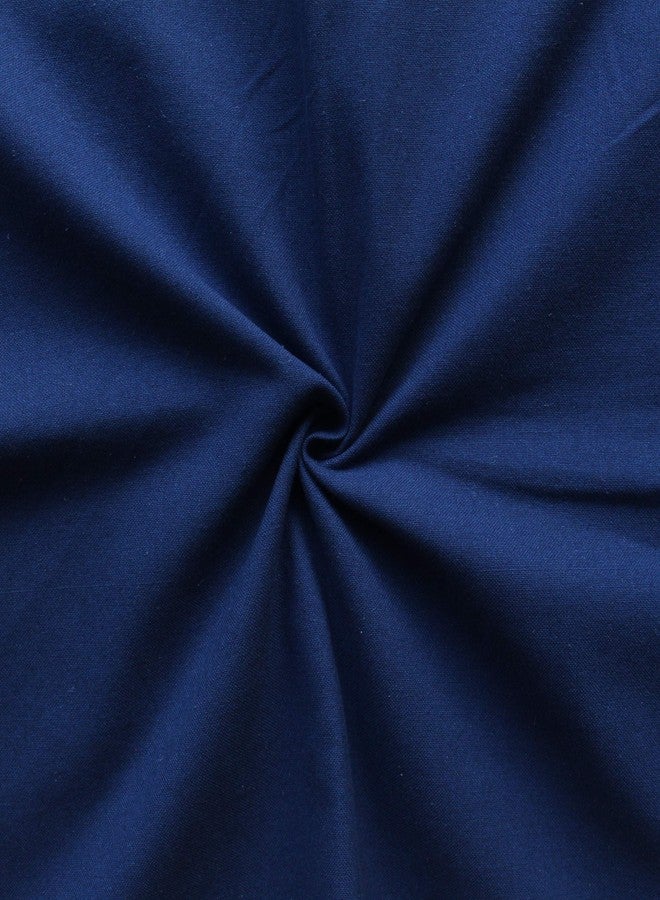 AIRWILL 100% Cotton Solid Pattern 2 Seater Square Table Cover Sized, 36x36 inches (Blue, Pack of 1) - Image 2