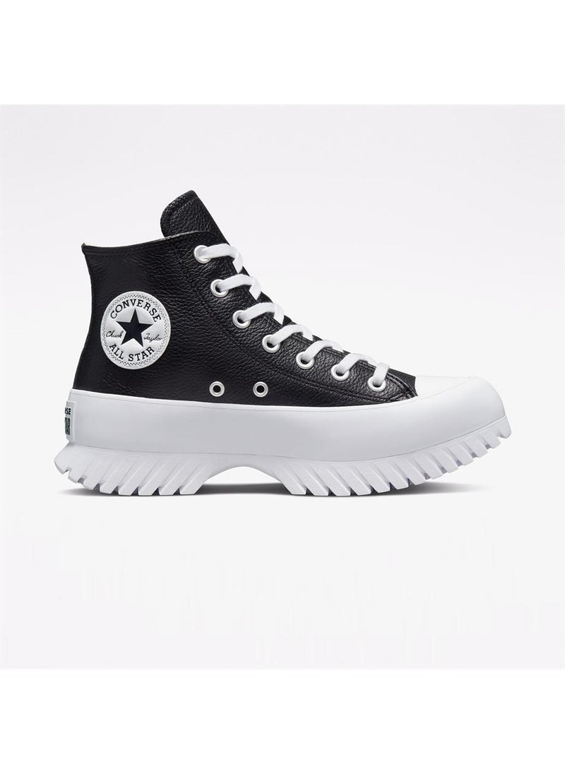 CONVERSE - Platform Chuck Taylor All Star Lugged 2.0 Leather High Top Casual Shoes Black A03704C - Image 1