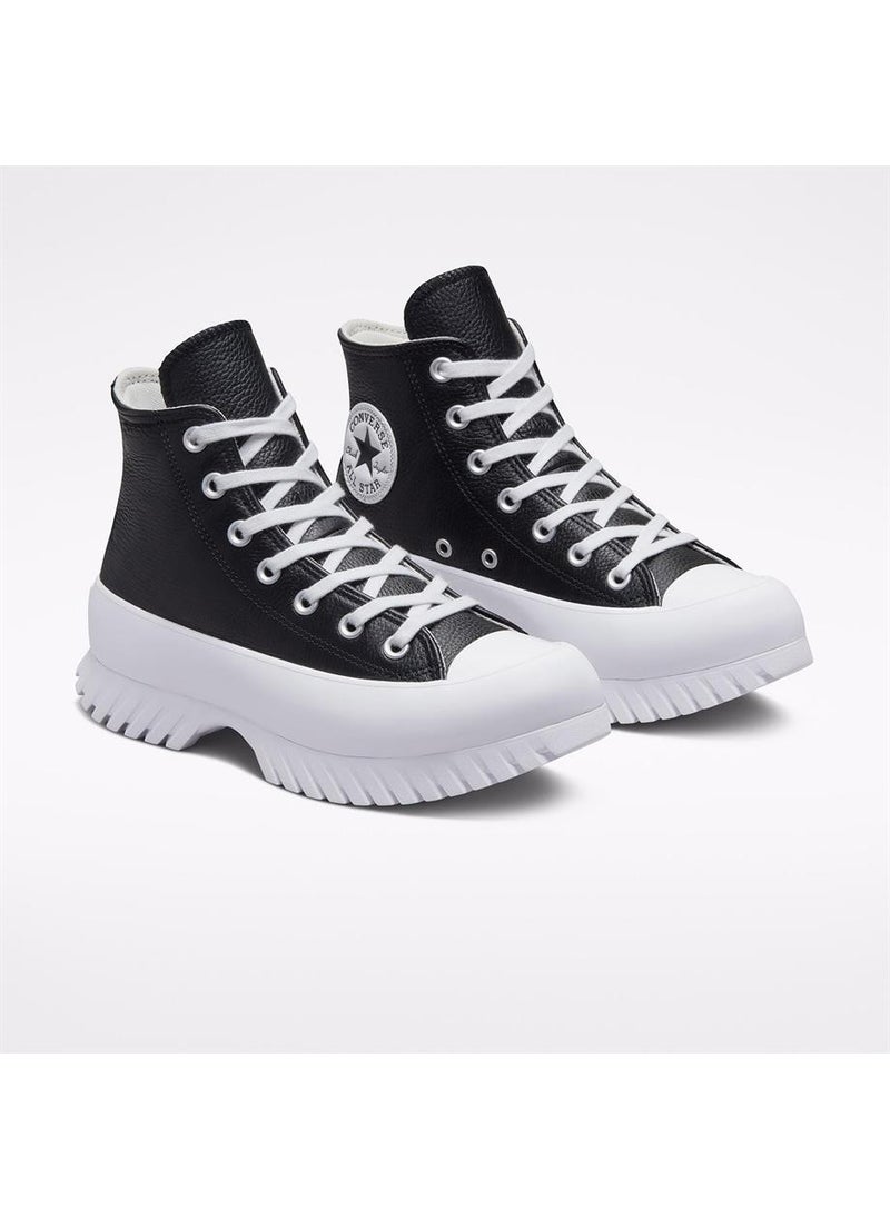 CONVERSE - Platform Chuck Taylor All Star Lugged 2.0 Leather High Top Casual Shoes Black A03704C - Image 1