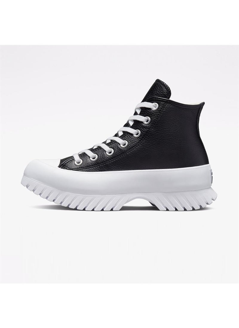 CONVERSE - Platform Chuck Taylor All Star Lugged 2.0 Leather High Top Casual Shoes Black A03704C - Image 1
