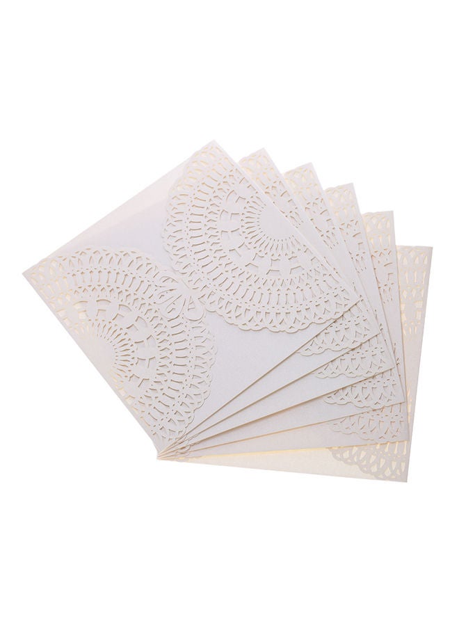 NIBEMINENT 20-Piece Party Invitation Card Set Beige