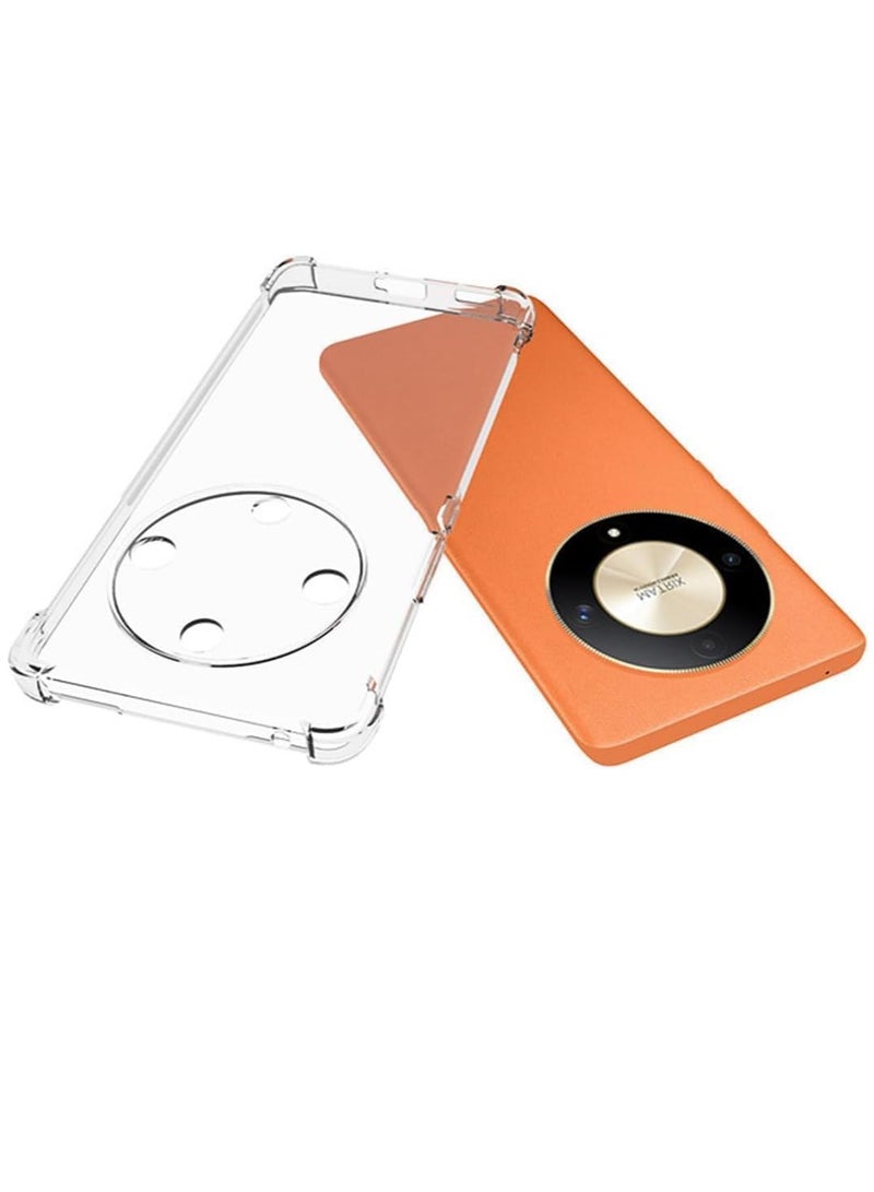 ELTRAZONE Honor X9b 5G Clear Case – 2 Tempered Glass Screen Protectors Included, Slim with Anti-Drop, Anti-Scratch Protection - Image 3