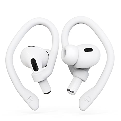 DamonLight Ear Hooks 2 Pairs for AirPods Pro 2 & 1, AirPods 4 & 3, Anti-Slip Comfortable Fit, Ergonomic Design, Accessories (Small, White) - Image 5