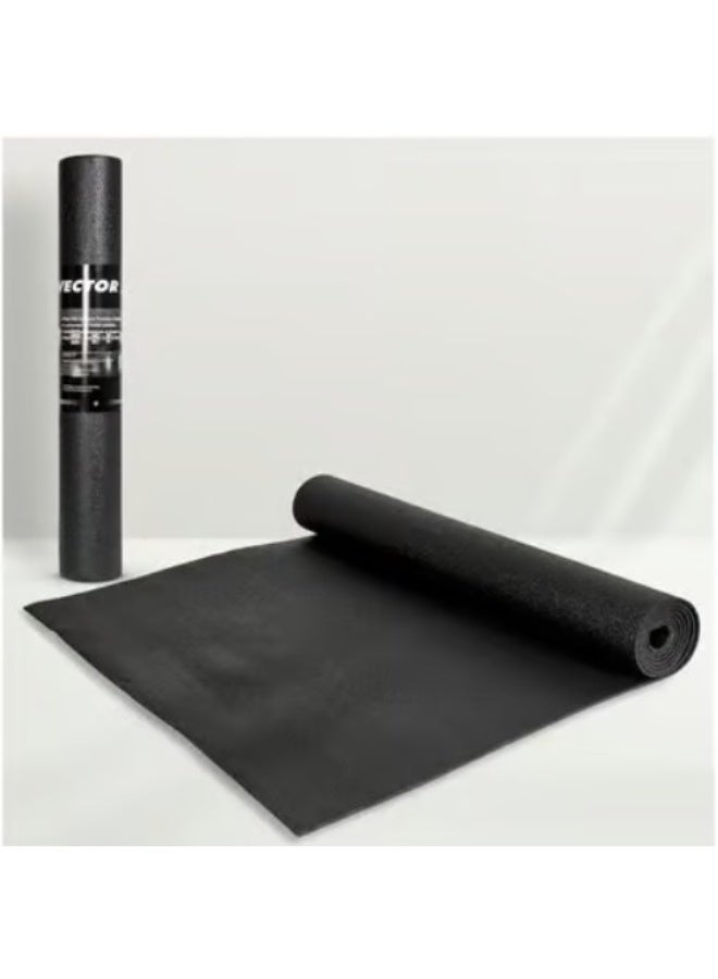 Vector X Yoga Mat For Men Women Anti-Slip Yoga Mat 6 mm For Gym Workout Exercise Mat for Home Gym Yoga Exercise| Thick Yoga Mat Black - Image 1