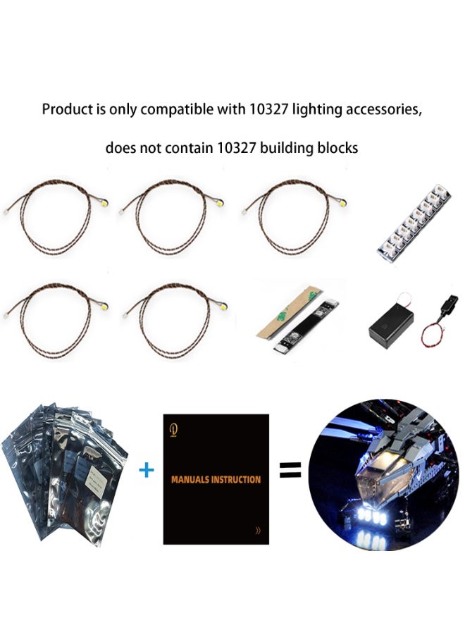 BRIXSPARK BRIXSPARK LED Lighting Kit for Lego Dune Atreides Royal Ornithopter, Creative Light for Lego 10327, A Idea Gift for Kids or Fans (Lights Only, No Lego Models)  - Image 2