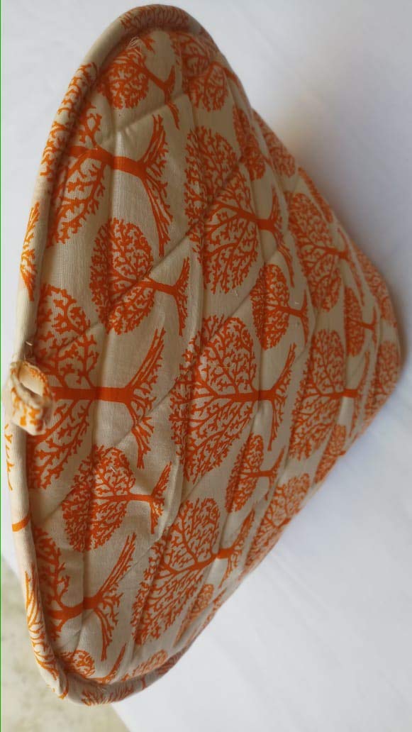 Malan Bai Mandala Tea Cozy Cover White Hand Block Winter Tea Cozy Cotton Tea Kettle Warmer Pot Cover Hot Coffee Cover Handamde Kitchen Décor Brand: Malan Bai - Image 3