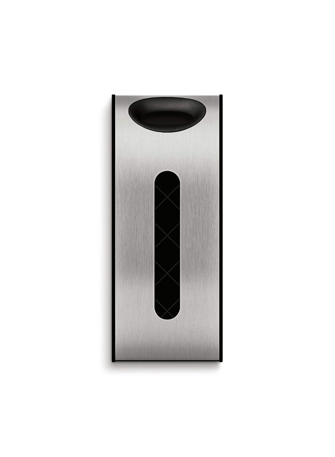 simplehuman Wall Mount Grocery Bag Dispenser, Brushed Stainless Steel - Image 3