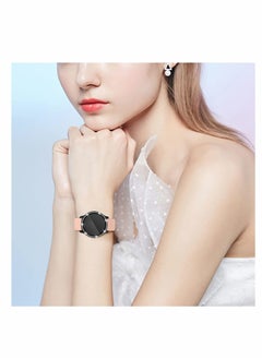 Y&D Compatible for Samsung Galaxy Active 2 Watch Screen Protector, Crystal Diamonds Design Women Girl Dressy Full Protective Bumper with HD 40mm (Black)  - Image 5