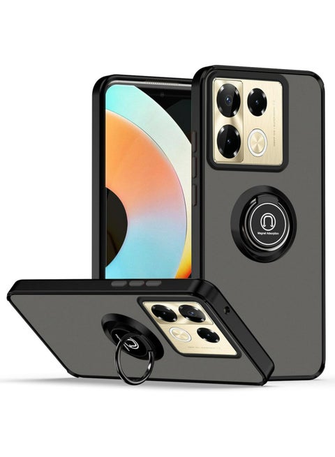 Case Cover for Infinix  Note 40  Pro/Note 40 Pro Plus 5G, 360°Rotating Kickstand Ring + Support Magnetic Car Mount + Slim Thin PC&TPU Shockproof Mobile Phone Case