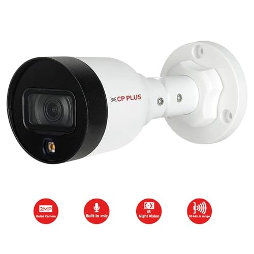 CP PLUS سي بي بلس 2 ميجابكسل كاميرا بوليت خارجية بدقة عالية الوضوح كاملة HD | طراز STQC | الموديل: CP-UNC-TA21L3C-LQ | رؤية ليلية ملونة | رؤية ليلية بالأشعة تحت الحمراء | عدسة ثابتة 3.6 مم | ميكروفون مدمج | مقاومة للعوامل الجوية IP67 - Image 3