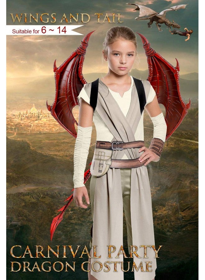 NewL Halloween Cosplay Demon Dragon Tail Diy Carnival 2024 Halloween Purim Decoration For Kids Boy And Girl Toy Costume (Red Tail) - Image 5