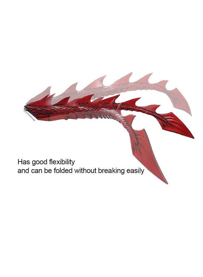 NewL Halloween Cosplay Demon Dragon Tail Diy Carnival 2024 Halloween Purim Decoration For Kids Boy And Girl Toy Costume (Red Tail) - Image 4