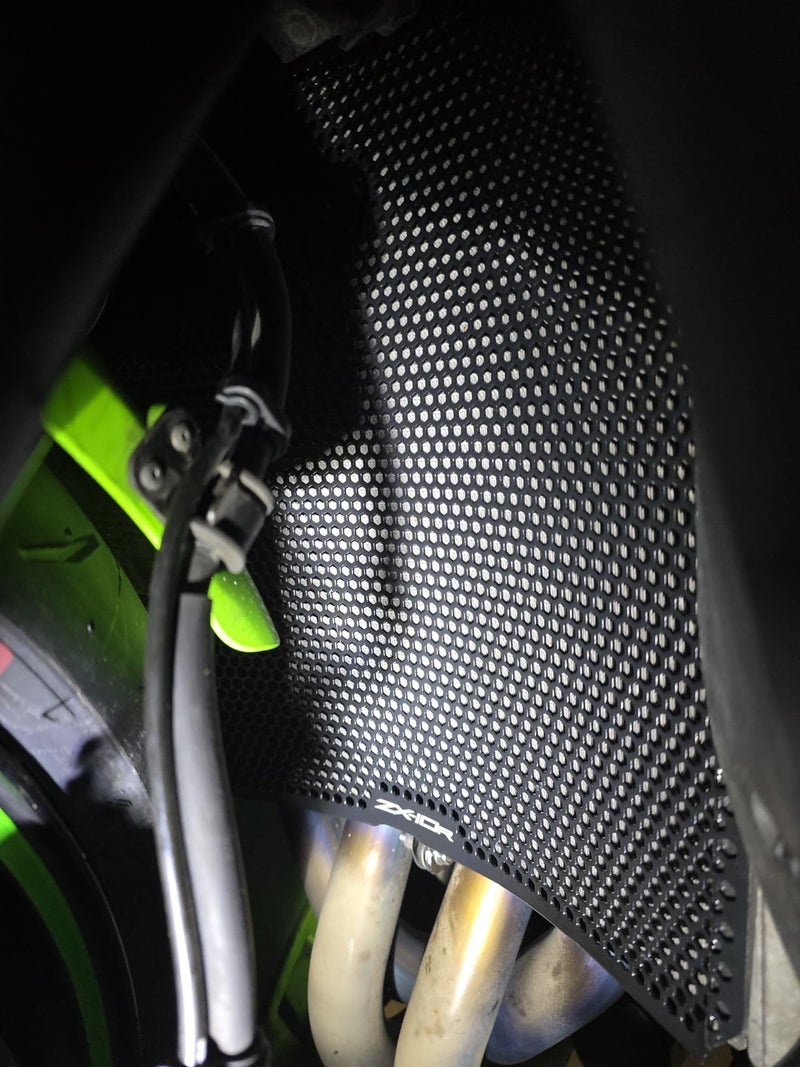 LANQIAN ZX-10R Motorcycle Radiator Guard Protective Cover for ZX-10R 2008-2020 ZX10R SE 2018-2020 ZX10R SE Performance KRT 2019 2020 for ZX10RR Performance 2018-2020 - Image 4