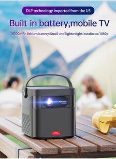 Mi VAZA DLP Smart Projector M2 - Auto Focus - 15000mAh Battery - Support 150 Inches - Full HD 1080P - Wireless Projector with Dual-band WiFi - Portable Mobile Home Theater - Suitable for Games, Office, Movies  - Image 2