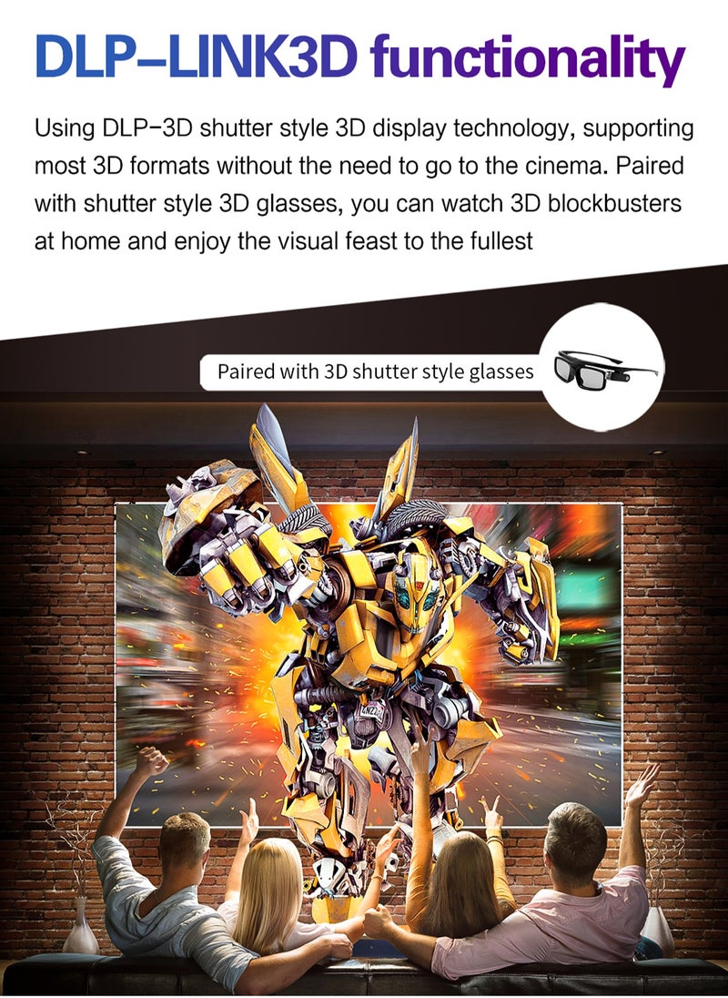 DLP Smart Projector M2 - Auto Focus - 15000mAh Battery - Support 150 Inches - Full HD 1080P - Wireless Projector with Dual-band WiFi - Portable Mobile Home Theater - Suitable for Games, Office, Movies - pzsku/ZDE9316CE2CF03144CC49Z/45/_/1719825255/61048af9-463f-4b86-ada1-22d83a95a886