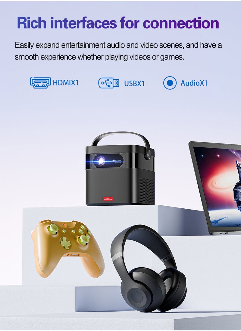 DLP Smart Projector M2 - Auto Focus - 15000mAh Battery - Support 150 Inches - Full HD 1080P - Wireless Projector with Dual-band WiFi - Portable Mobile Home Theater - Suitable for Games, Office, Movies - pzsku/ZDE9316CE2CF03144CC49Z/45/_/1719825536/0dcff663-d238-4b3e-bfeb-2d43b46b7675