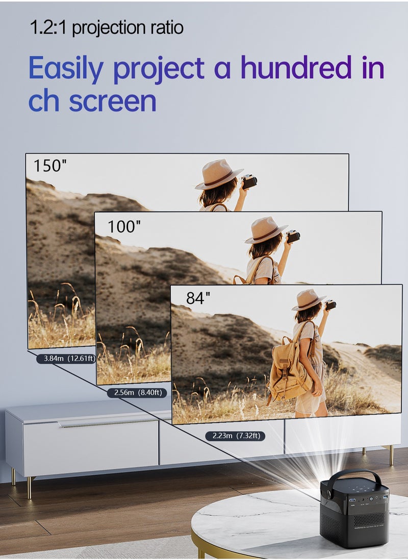 DLP Smart Projector M2 - Auto Focus - 15000mAh Battery - Support 150 Inches - Full HD 1080P - Wireless Projector with Dual-band WiFi - Portable Mobile Home Theater - Suitable for Games, Office, Movies - pzsku/ZDE9316CE2CF03144CC49Z/45/_/1719826937/83a353fe-d4ae-40c0-b780-d2bfdd194919