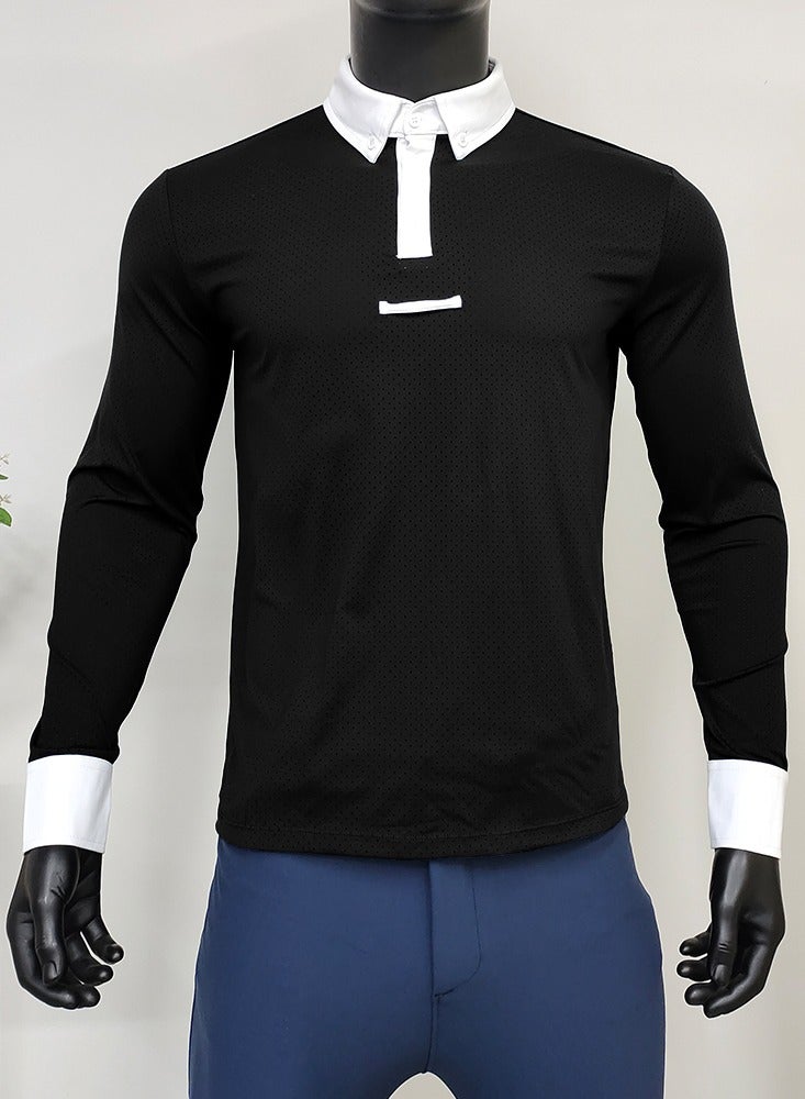general Equestrian Shirts Longsleeve Riding Top Men - Image 1