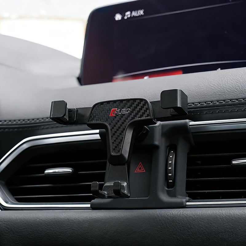 Beerte Phone Holder fit for Mazda CX-5 2017 2018 2019 2020 2021,Adjustable Air Vent,Car Dashboard Cell Phone Mount,Carbon Fiber Pattern Phone Mount fit for Any inches iPhone Samsung Smartphone Ready varied options - Image 1