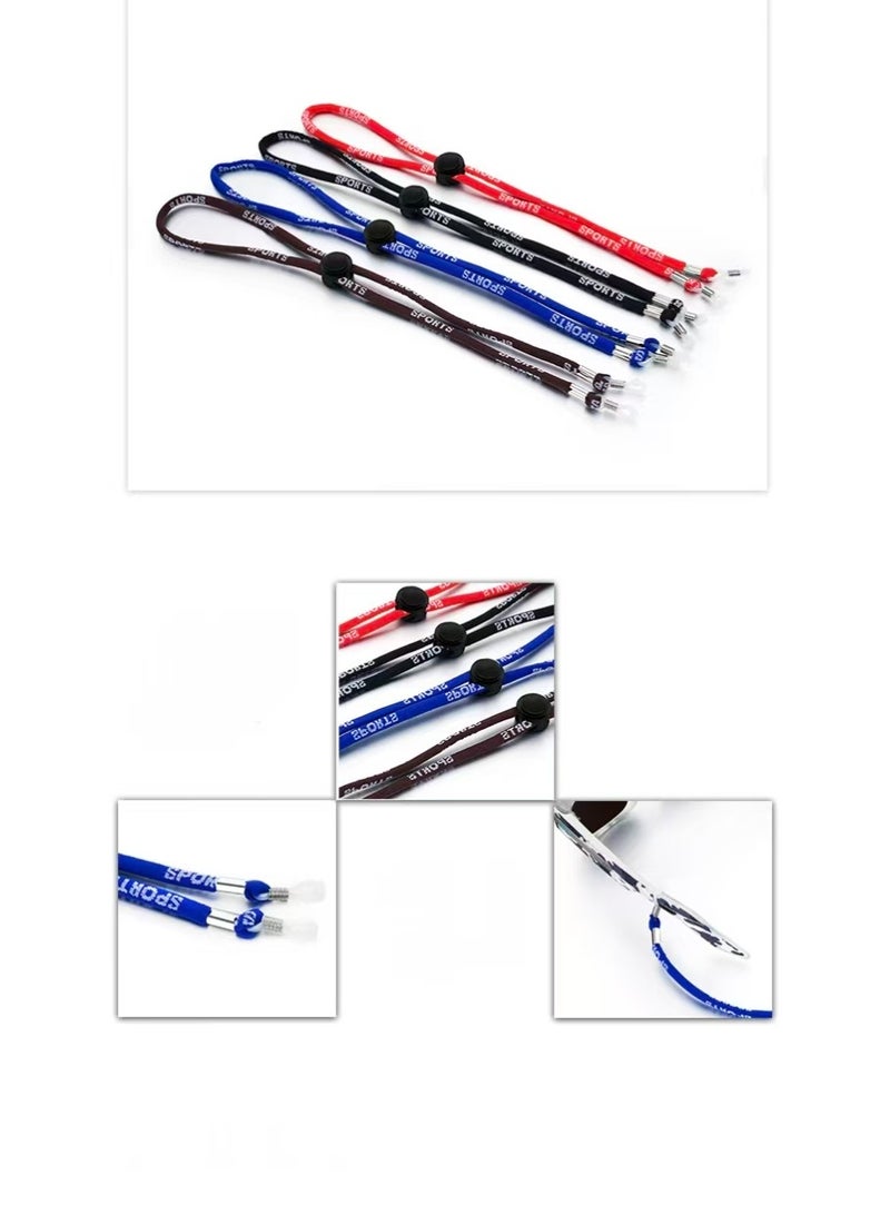 Eyeglass Strap Chains Anti-slip Eye Glasses Holder Around Neck Chains Adjustable Lanyards Eyewear Eyeglass Straps Premium Glasses Holder Chains Multicolors Eyewear Retainer Rope, for Women Men and Kids - Image 2