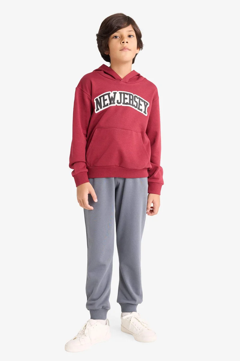 ديفاكتو Boy Printed Hoodie Sweatpants 2 Piece Set